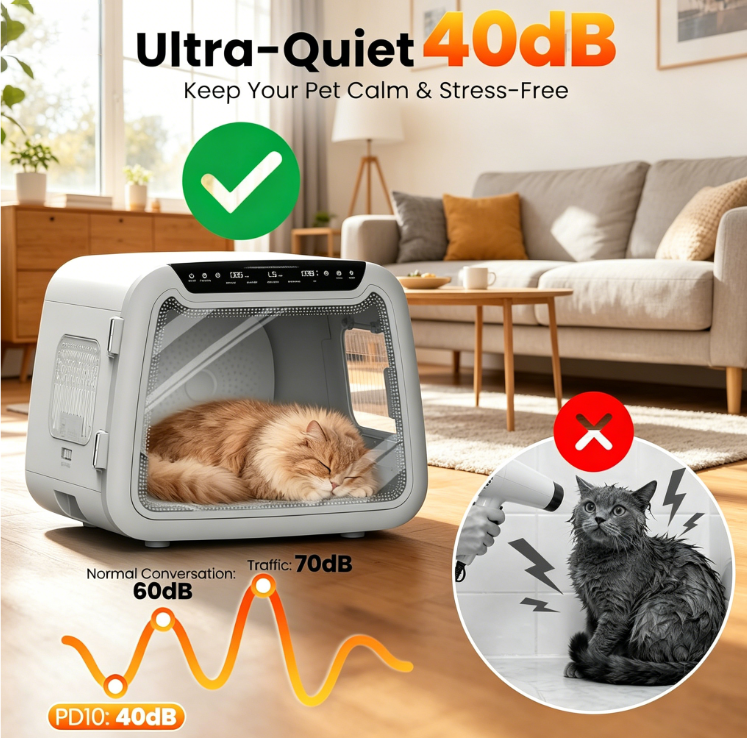 Pet Dryer Box for Dogs & Cats
