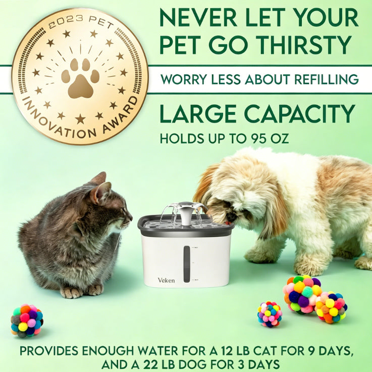 95oz/2.8L Pet Fountain