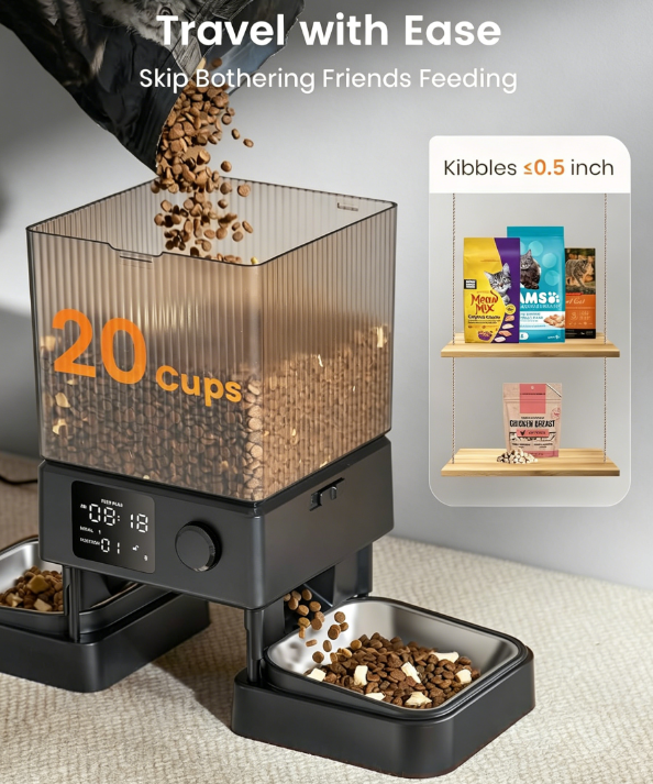 Automatic Cat Feeder for 2 Cats