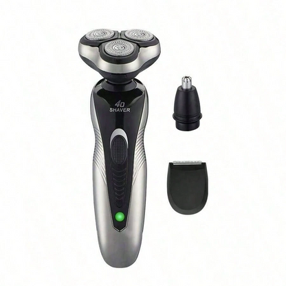 Rotary Electric Shaver | USB Rechargeable Multi-Functional Beard & Nose Hair Trimmer for Men