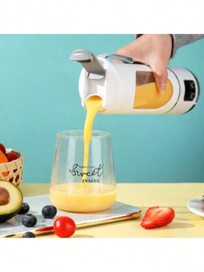 Cordless Mini USB Rechargeable Blender | 380ml Portable Juice Cup with 6 Stainless Steel Blades