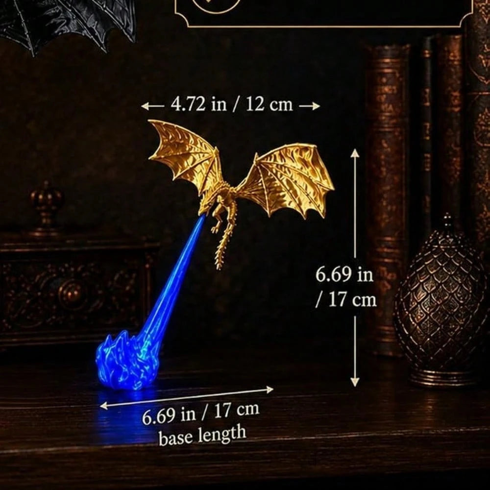 Dragon Bookshelf Hut | 3D Printed Spitfire Fantasy Ornament, Unique Gift for Book Lovers
