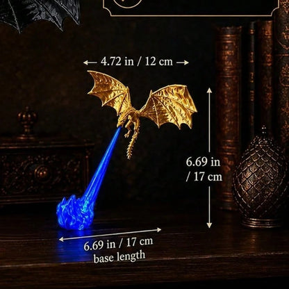Dragon Bookshelf Hut | 3D Printed Spitfire Fantasy Ornament, Unique Gift for Book Lovers
