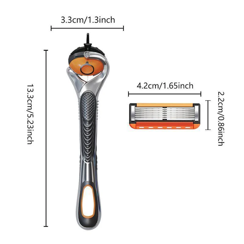 Men’s Razor Blade Cartridge Set, 48/24 Blades with Razor Handle