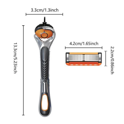 Men’s Razor Blade Cartridge Set, 48/24 Blades with Razor Handle
