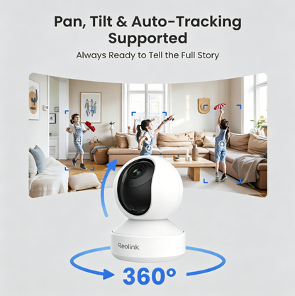 Smart 4K UHD Pan & Tilt Dual-Band Wi-Fi 6 Indoor Security Camera