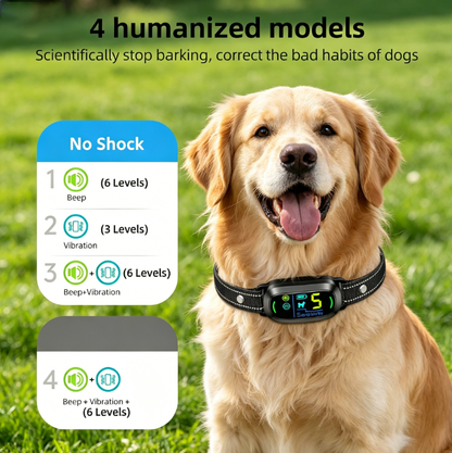 Dog Bark Collar, Rechargeable Smart Collar