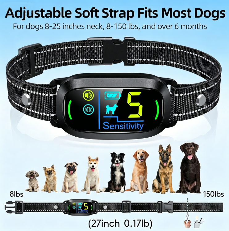 Dog Bark Collar, Rechargeable Smart Collar