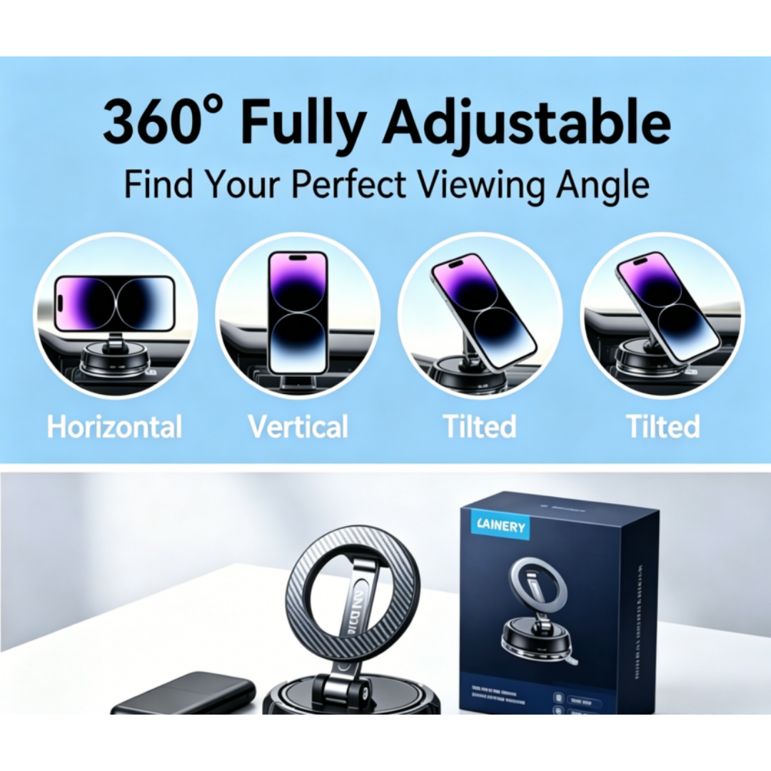 ANDERY MagSafe-Dedicated Car Phone Mount [Ultra-Strong Suction]
